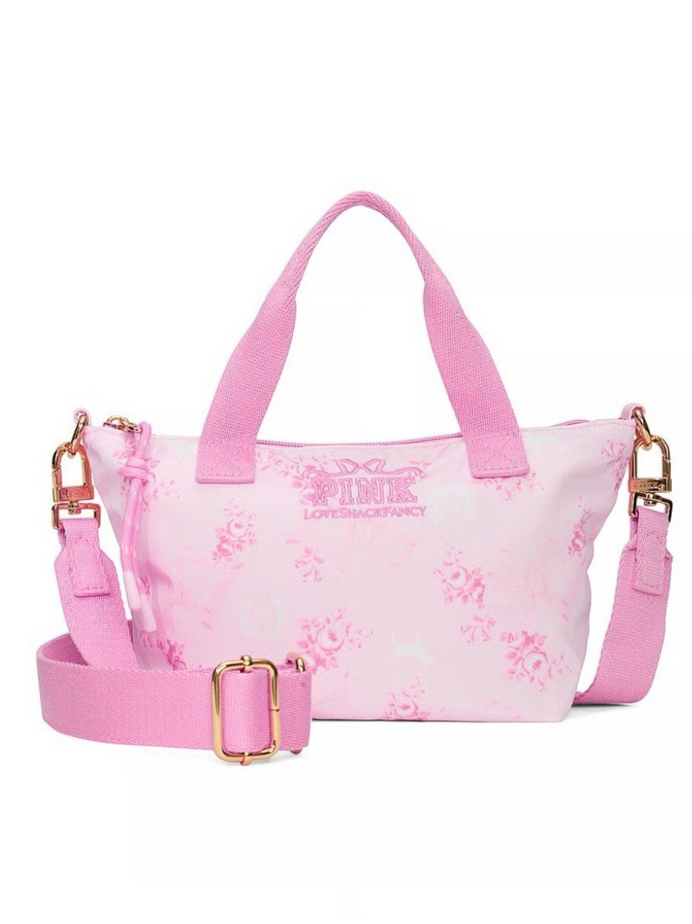 PINK Victoria's Secret x Loveshackfancy Floral Bows Crossbody Bag and Bag Charm